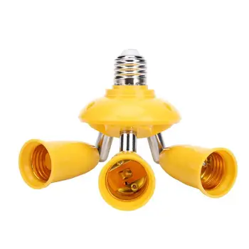 

3 in 1 E27 to E27 Lamp Base Socket Splitter Adjustable LED Light Bulb Adapter Holder