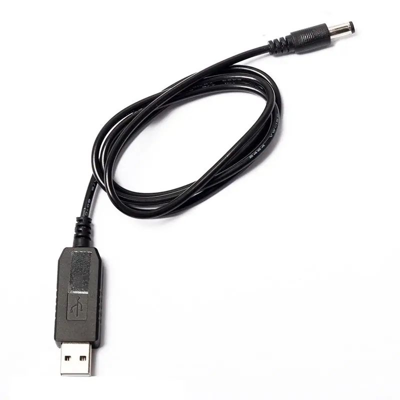 USB DC 5 в к DC 12 В 2,1 мм X 5,5 мм модуль конвертер DC баррель мужской разъем Jack кабель питания вилка, USB к DC кабель-1 м линия