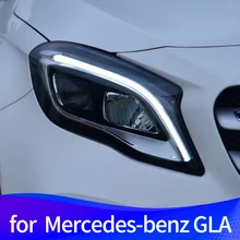 Фара в сборе для Mercedes-Benz GLA- разблокировка сенсорного синего дневного света полный светодиодный источник света