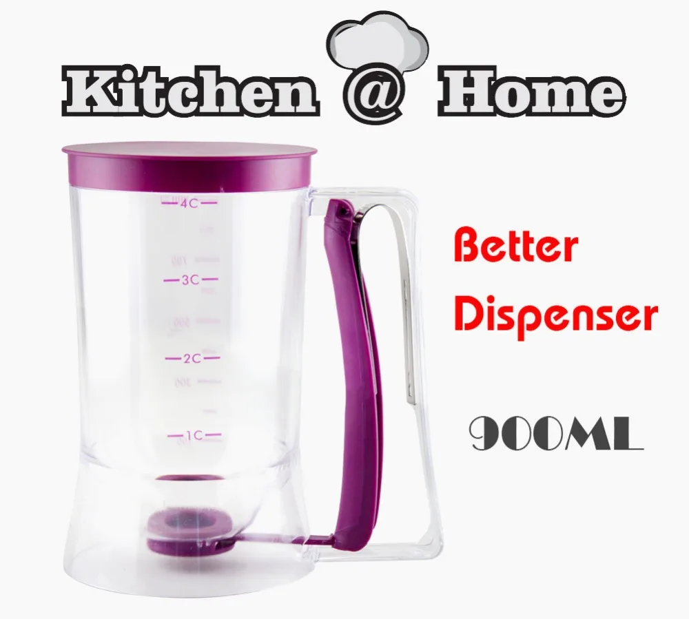 DIY Tool Manual Cupcake Pancake Batter Dispenser Liquid Points For