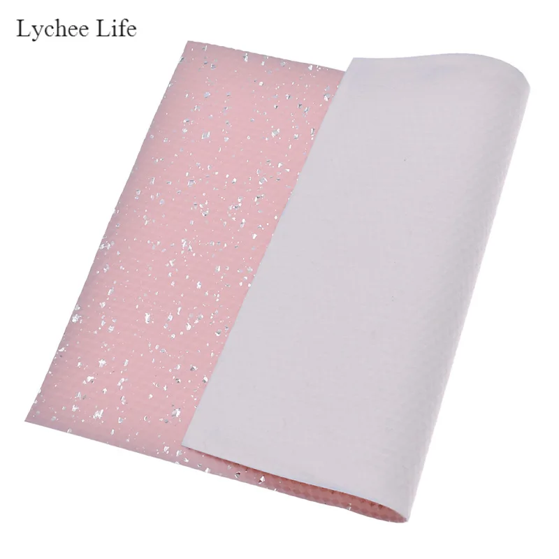 Lychee Life A4 блестящая синтетическая искусственная кожа ткань для шитья аксессуаров