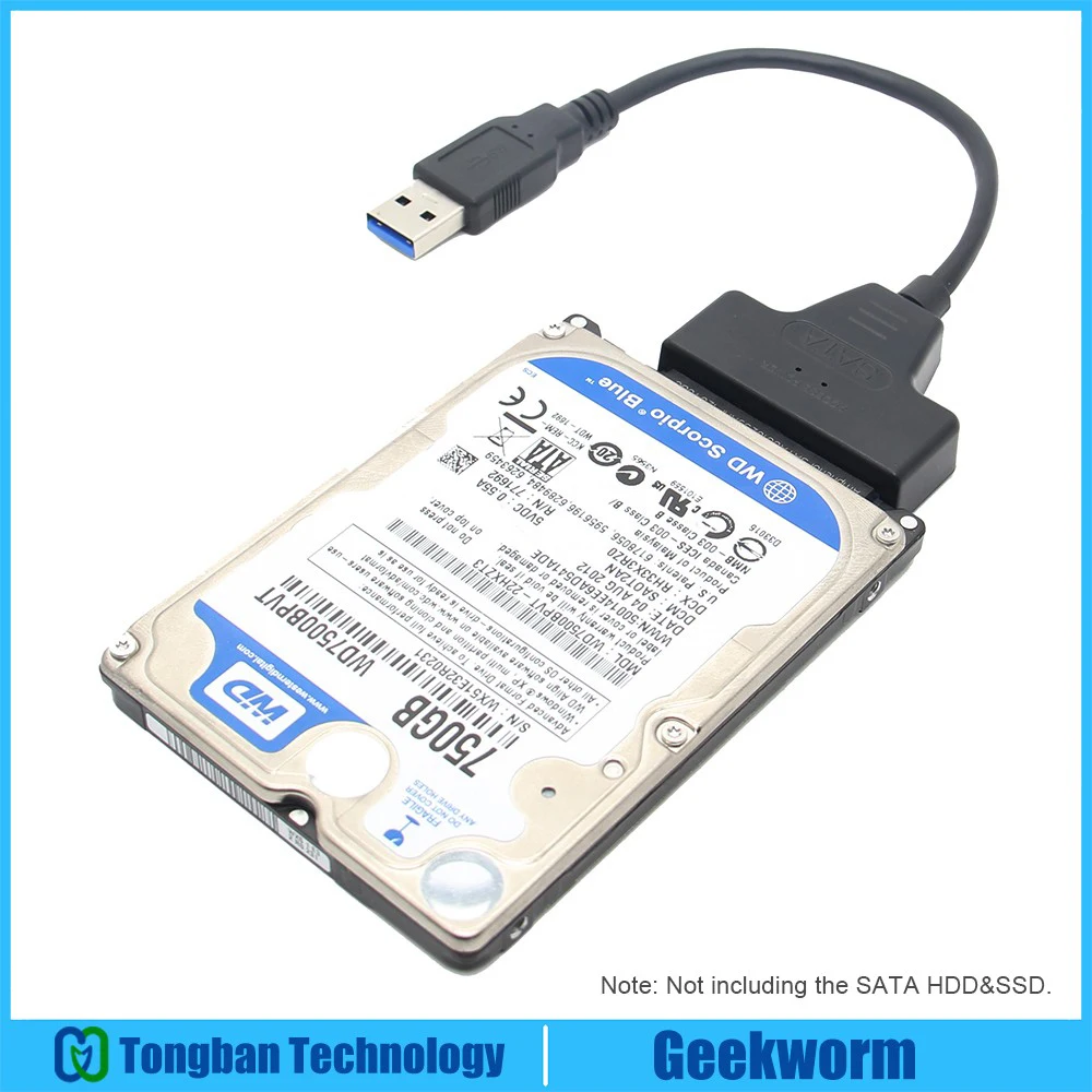 USB 3,0 на SATA кабель USB3.0 на 22Pin SATA адаптер Поддержка 2," внешний SSD/HDD/ноутбук/Raspberry Pi