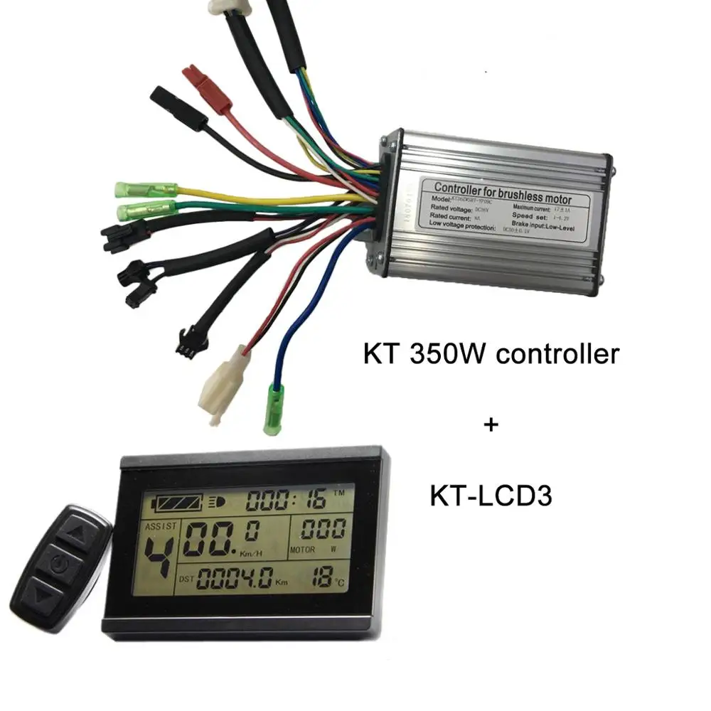 KT Controller 36V 48V 350W Electric bike controller with KT LCD displayElectric Bicycle