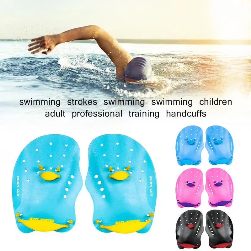 

Swimming Paddle Swimming Professional Training Swimming Gloves Hand Flippers Swim Training Set for Kids Adults