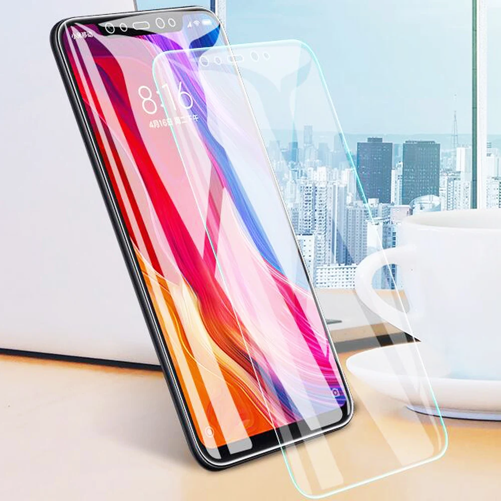 9H Передняя защитная пленка из закаленного стекла для Xiaomi Pocophone F1 Пленка чехол +