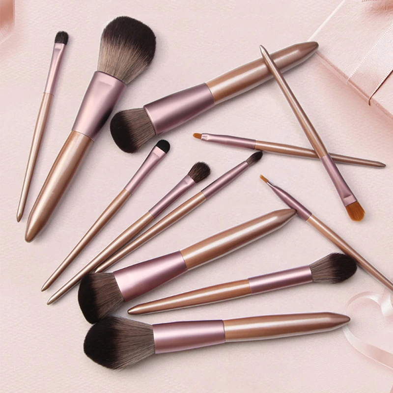 

12pcs MAANGE Makeup Brushes Set Premium Synthetic Foundation Blending Face Powder Concealers Eye Shadows Kit Pedzle Do Make Up