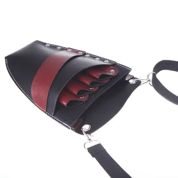 

PU Leather Scissor Hairdressing Holster Pouch Holder Case Bag Waist Shoulder Belt Hair Styling Salon Tools for Barber