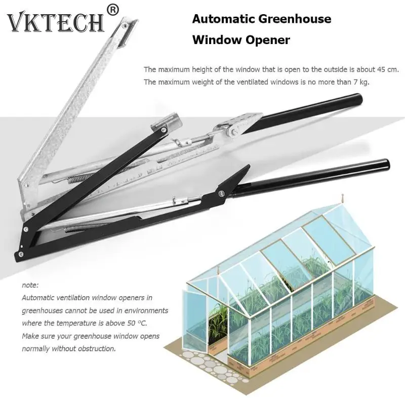 

Automatic Greenhouse Window Opener Solar Heat Sensitive Vent Window Opening Kit Agricultural Greenhouse Tools