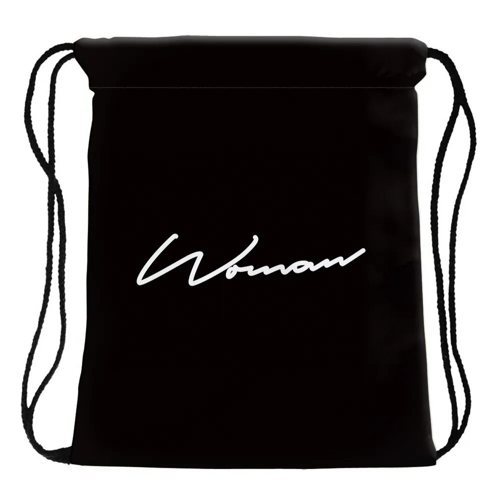  Deanfun Drawstring Bag Backpack Printing Letter Travel Customize Logo Women Waterproof Backpacks Ba - 33010826713