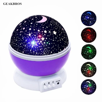 

Novelty Luminous Toys Romantic Starry Sky LED Night Light Projector Battery USB Night Light Creative Kids Christmas Birthday Toy