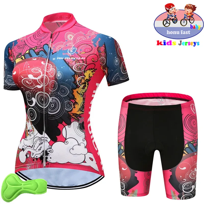 

2019 new Boys Cycling Jersey Set Ropa Ciclismo Cycling Kit for Kids Breathable Quick Dry Girl Bicycle Clothing Children Jersey