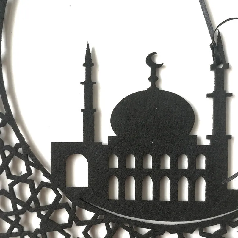 1 Набор DIY Eid кулон Рамадан нетканый материал для дома двери фестиваль украшения