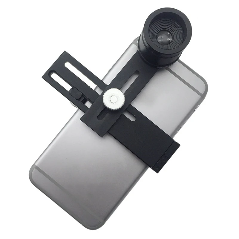 Universal Mobile Phone Holder Adapter with 10X Eyepiece Phone Clip Connect with Stereo Microscope Take Send Save Photo Video