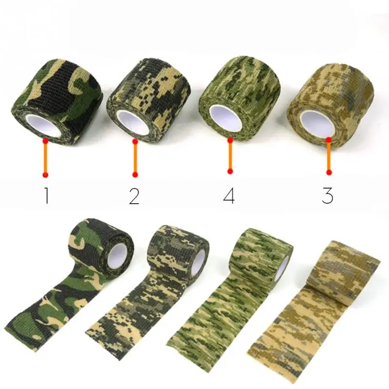 

1 Roll Self adhesive Outdoors Camouflage Hunting Tapes Nonwoven for Gun Cloths Camera Flashlight Bicycle Motorbike, 4.5m