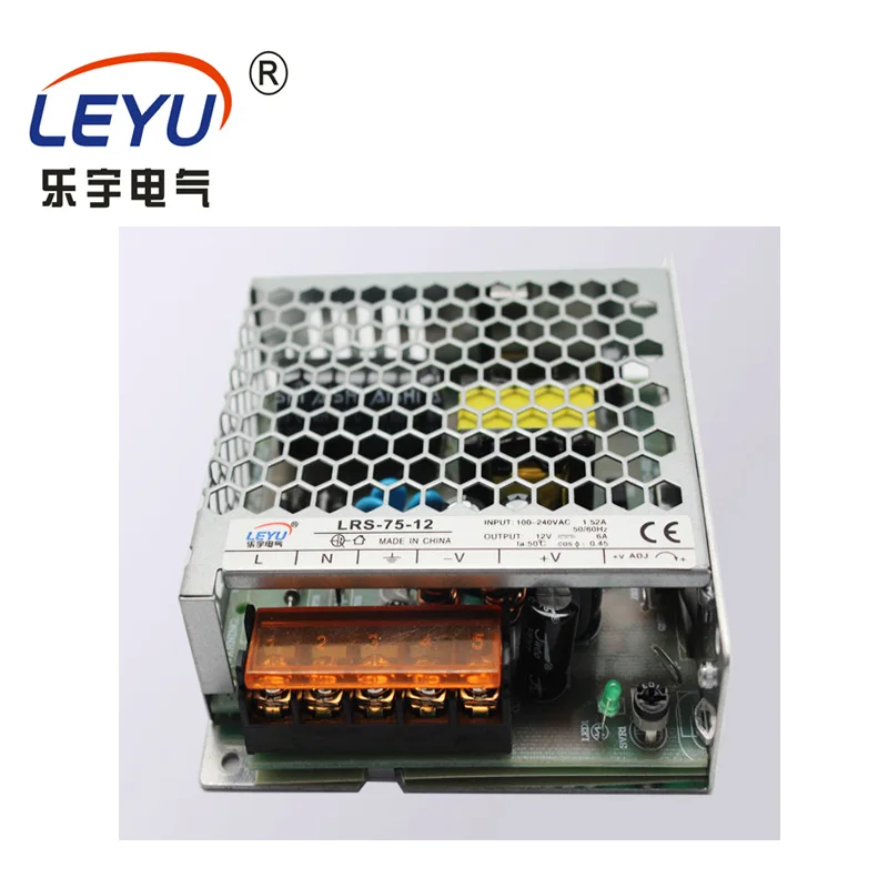

high reliable factory price led CCTV camera power converter LRS-75-12 output 12V 6A switching power supply