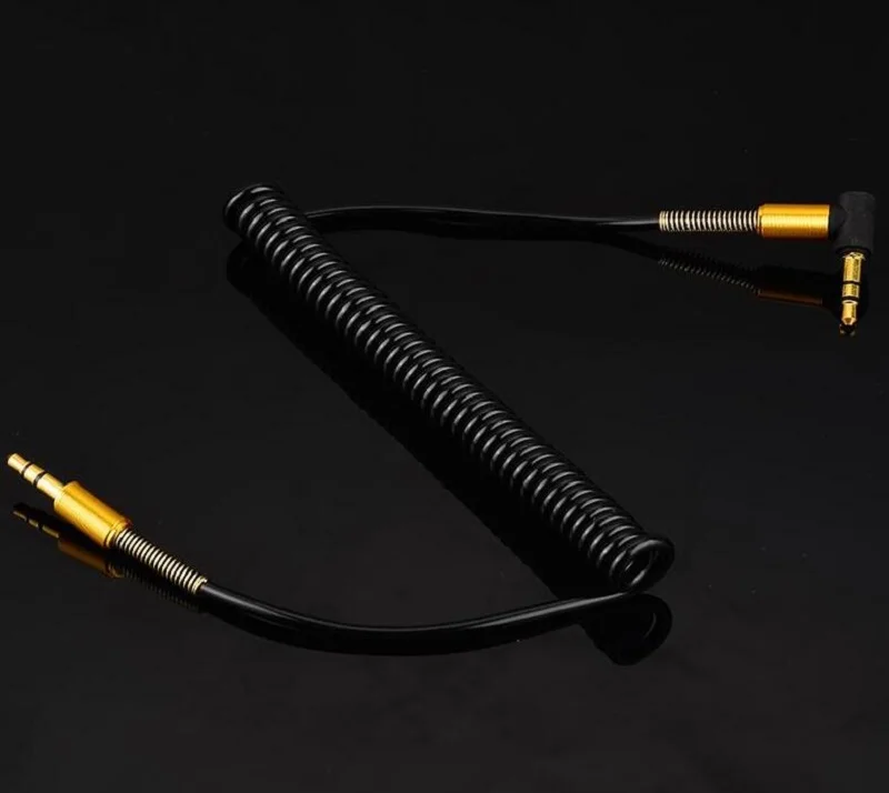 3 5MM Audio Cable 3 5 Jack To Jack AUX Cable Headphone Beats Speaker For iPhone Car Male to Male AUX Cord Spring Cable