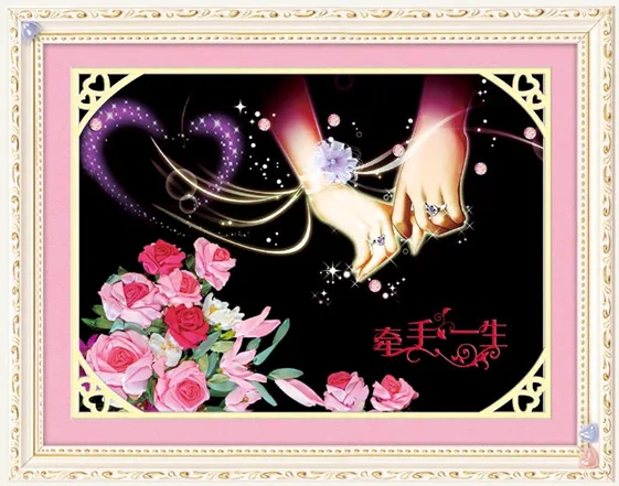3d Prints DIY Ribbon embroidery paintings love Needlework Kit Cross Stitch handmade Crafts 46x60cm Wall Art home Decor gift 3d Prints DIY Ribbon embroidery paintings love Needlework Kit Cross Stitch handmade Crafts 46x60cm Wall Art home Decor gift