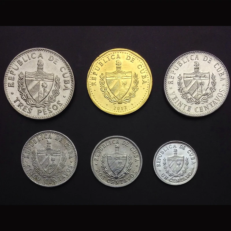 G-1 Cuba Set 6 Pcs Coins, UNC, Uncirculated, collectibles, Gift, 100% Real Genuine Coins, Patira Muerte 1 PESOS G-1 Cuba Set 6 Pcs Coins, UNC, Uncirculated, collectibles, Gift, 100% Real Genuine Coins, Patira Muerte 1 PESOS