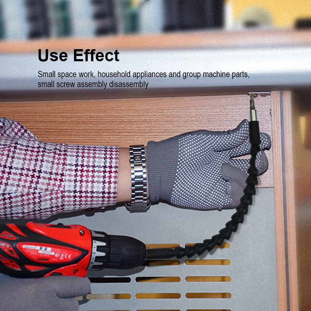 JelBo Flexible Shaft Bits Extention Screwdriver Bit Holder Wrench Socket Holder Adapter Connect Link Tools Indexable Drill Bit