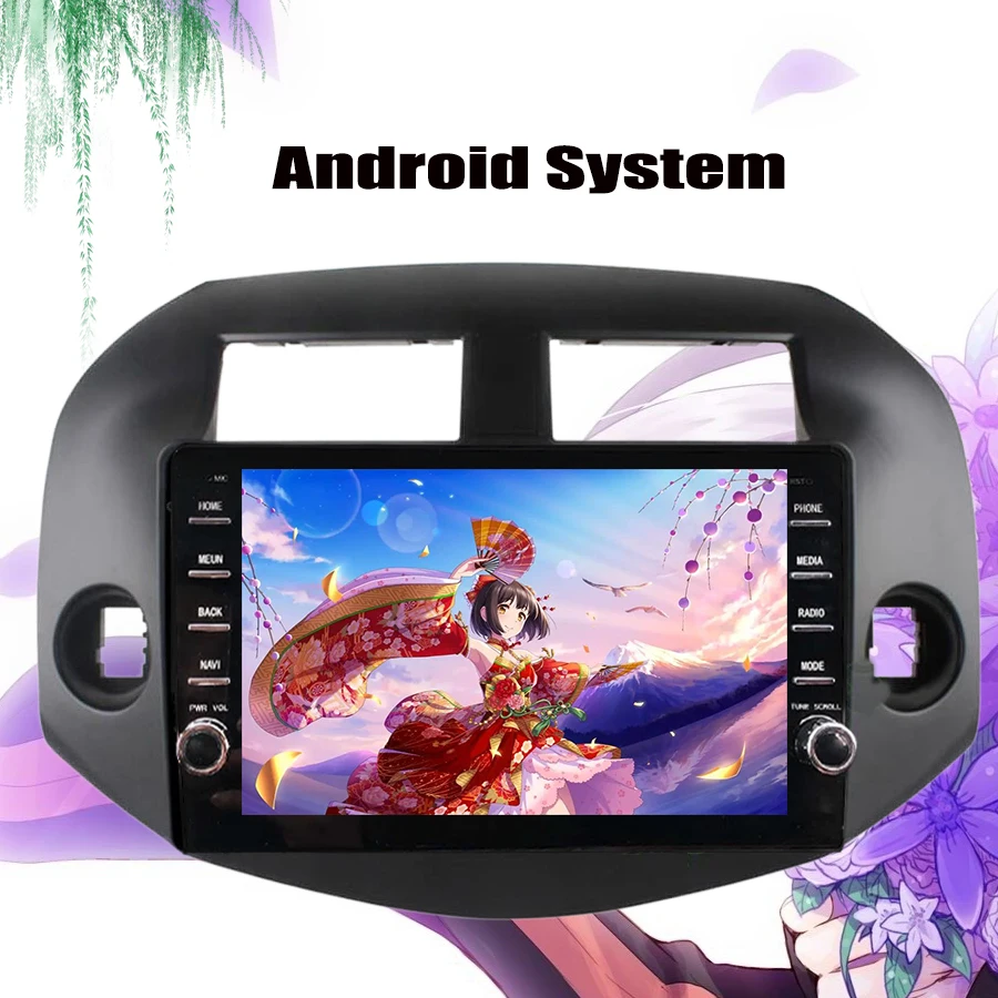 Excellent IPS Car Multimedia player Android 9.0 2 din car dvd gps navigation For Toyota RAV4 Rav 4 2007-2011 car radio stereo Cassette 4