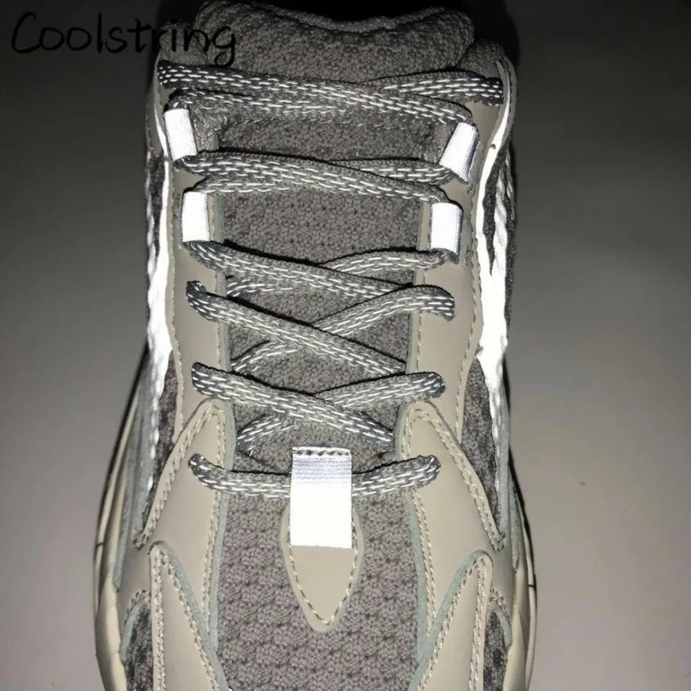 Coolstring полукруглый 3 м шнурки отражающие овальная веревка шнурки спортивные Bootlace Выделите кроссовки безопасности Shoestrings Latchet