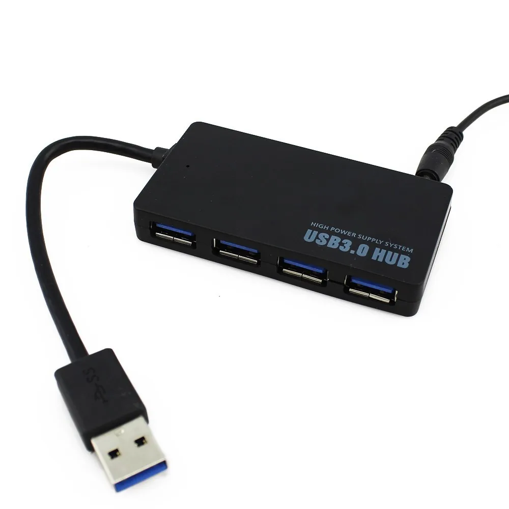 CHYI 4 порта Usb 3,0 концентратор 4 в 1 мульти порт Usb3.0 концентраторы вцв разветвитель с AU/EU/UK/US адаптер питания 5 Гбит/с Combo PC Аксессуары