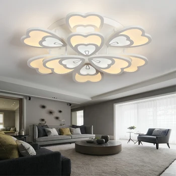 

Farmhouse Deco Bedroom Drawing Living Room Home Lighting Peacock Led Ceiling Light Lamp Fixtures Dimmable With Remote Control
