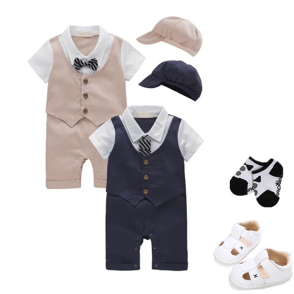 1 комплект, одежда для маленьких мальчиков-близнецов, костюм-смокинг для свадебной вечеринки, боди для детей 6, 12, 18 месяцев, комплекты и комплект, подарок для маленького джентльмена