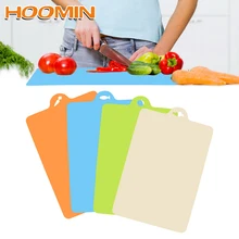 HOOMIN 38*24 см инструменты для приготовления пищи пластиковая разделочная доска Кухонные гаджеты Инструменты Овощной ломтик мяса разделочный блок нескользящее отверстие для подвешивания