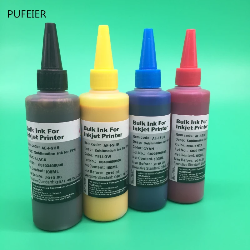 

4PCS T1291-T1294 Sublimation Ink For Epson Workforce WF-7015 WF-7515 WF-7525 WF-3010DW WF-3520DWF WF-3530DTWF WF-3540DTWF