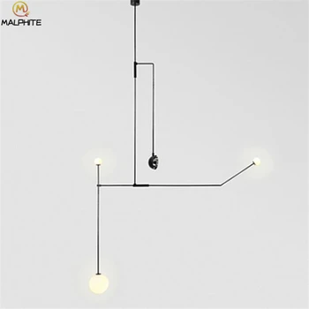 

Nordic Linear Pendant Lights Indoor Geometry Hanging Pendant Lamp Lighting Fixtures Industrial Decor Restaurant luminaires
