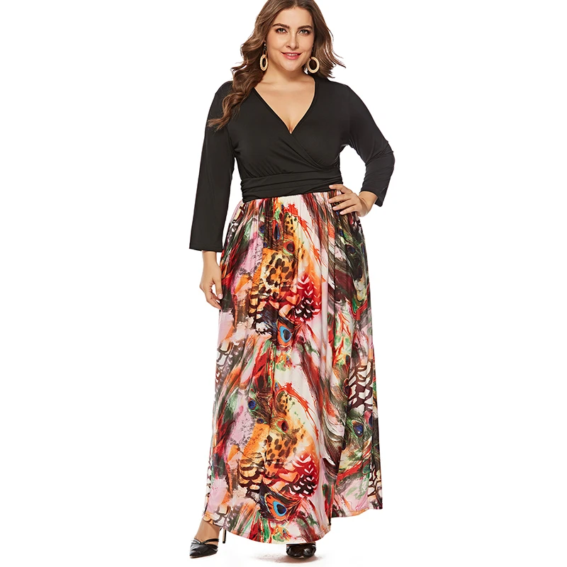 colorful plus size dresses