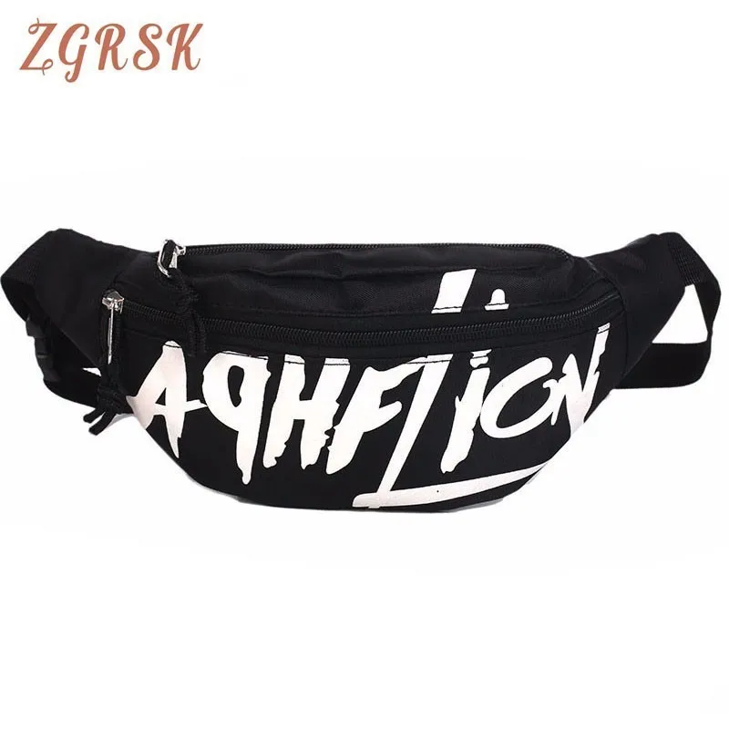 

Women's Bag Oxford Waist Bag Female's Fanny Pack For Women Packs Letter Waist Packs Belt Bag Female Chest Waistbag Travel Pouch