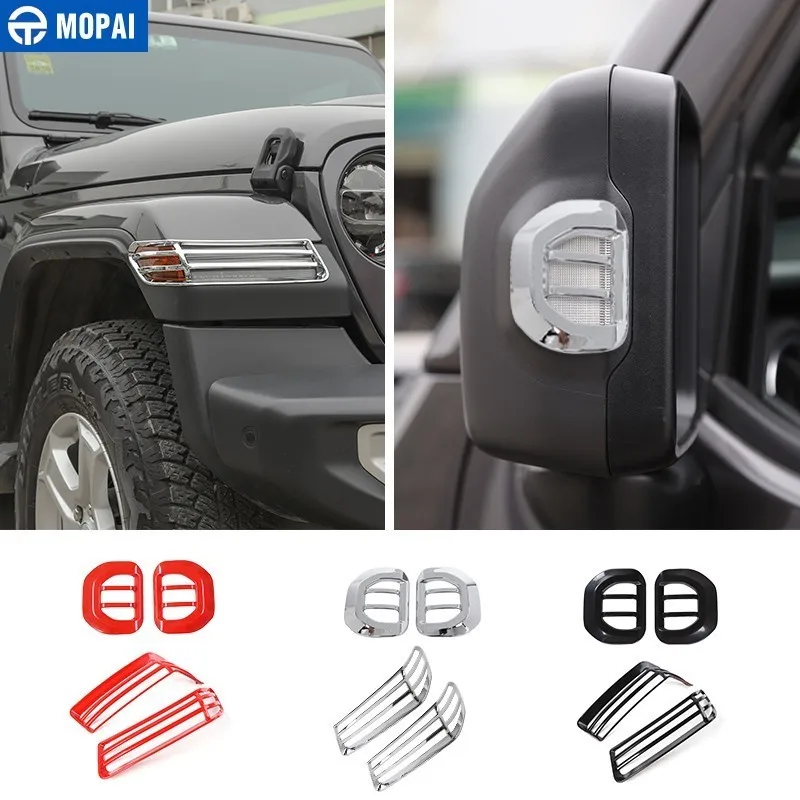 Автомобильные колпачки MOPAI для Jeep Wrangler JL 2018 + ABS автомобильные лампа зеркала
