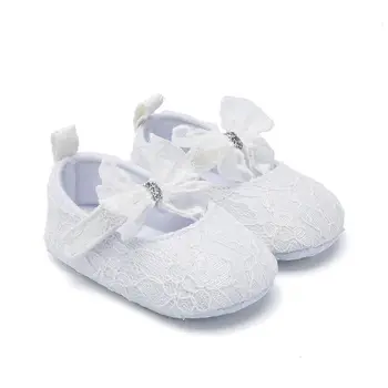 

Crib Shoes 2019 New Brand Newborn Baby Girl Lace Casual Floral Crib Shoes Princess Sole Shoes 3-12M