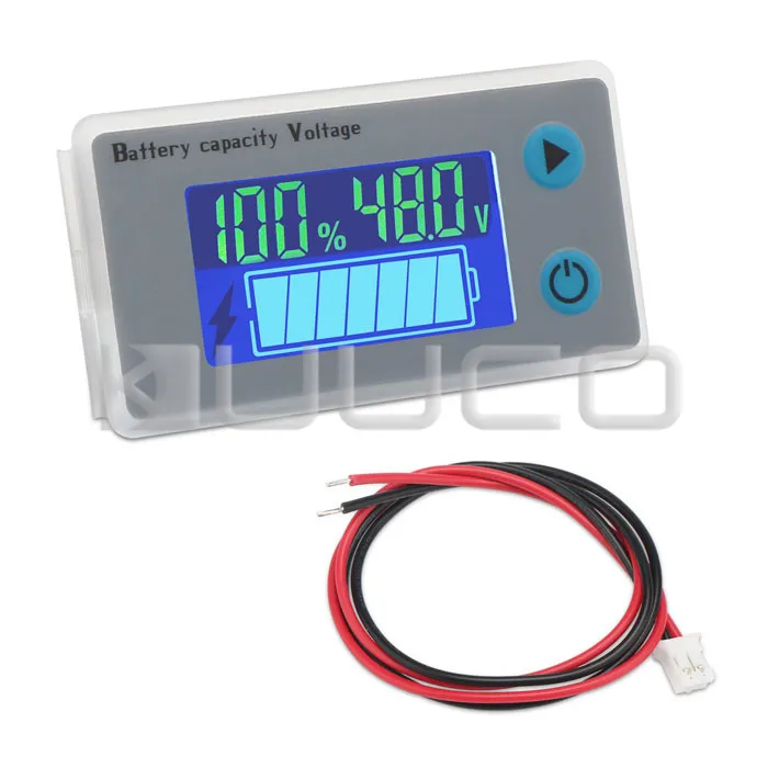 

Tester Capacity Indicator Module battery level/Voltage/temperature Monitor 48V Battery Capacity Meter/Voltmeter/Thermometer