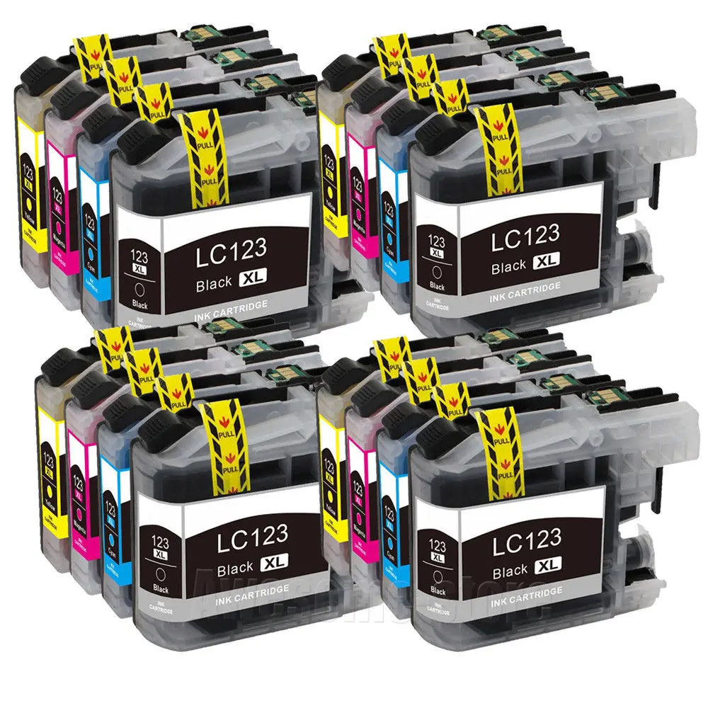 LC121 LC 123 LC123 картридж совместимый с Brother DCP-J552DW/DCP-J752DW/MFC-J470DW/MFC-J650DW струйный принтер |