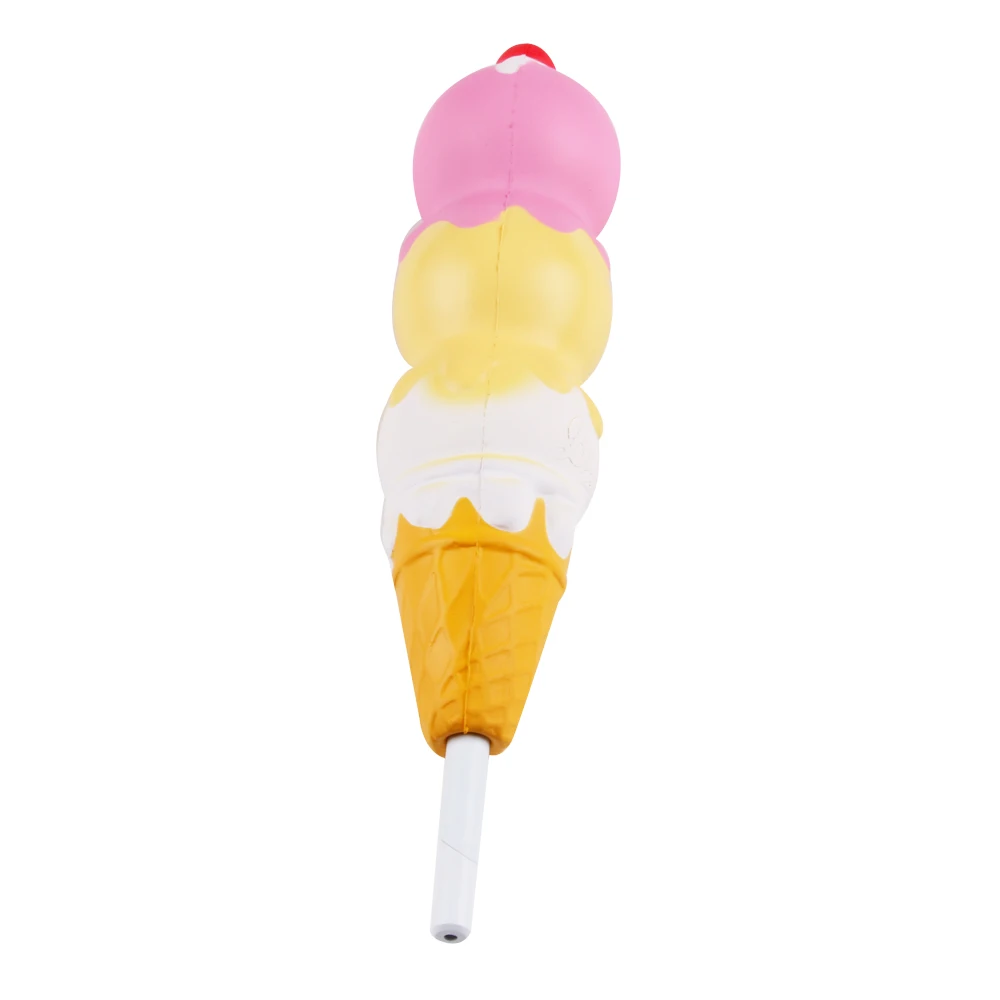 Squishing Pen Cap Ice Cream Cone Squishying Slow Rising Jumbo With Pen Stress Relief Toys Student 2