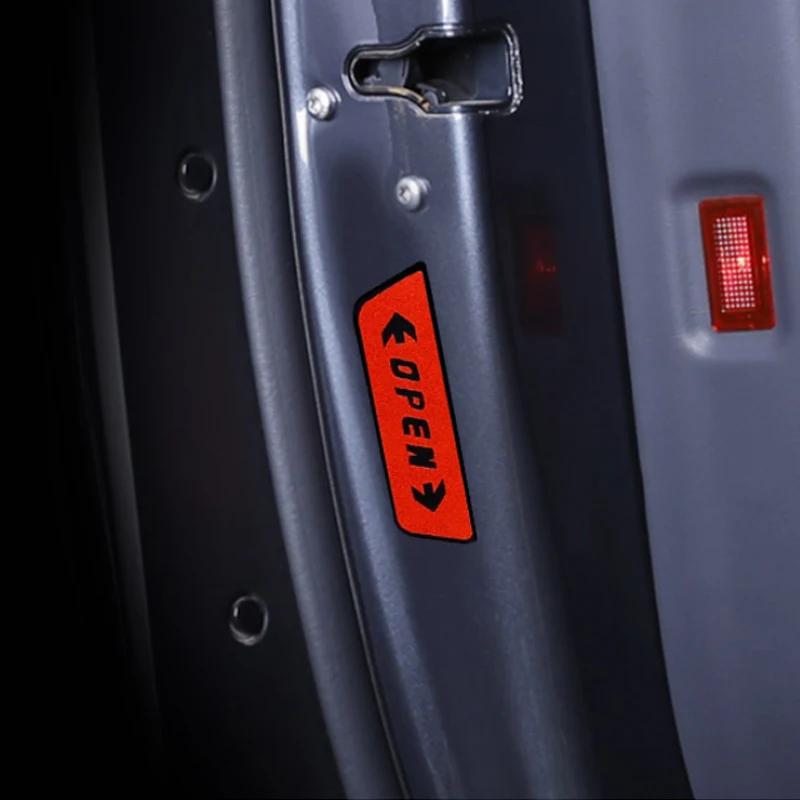 

My Good Car Door stickers door opening safety warning reflective stickers OPEN decorative stickers for for Tesla Model X