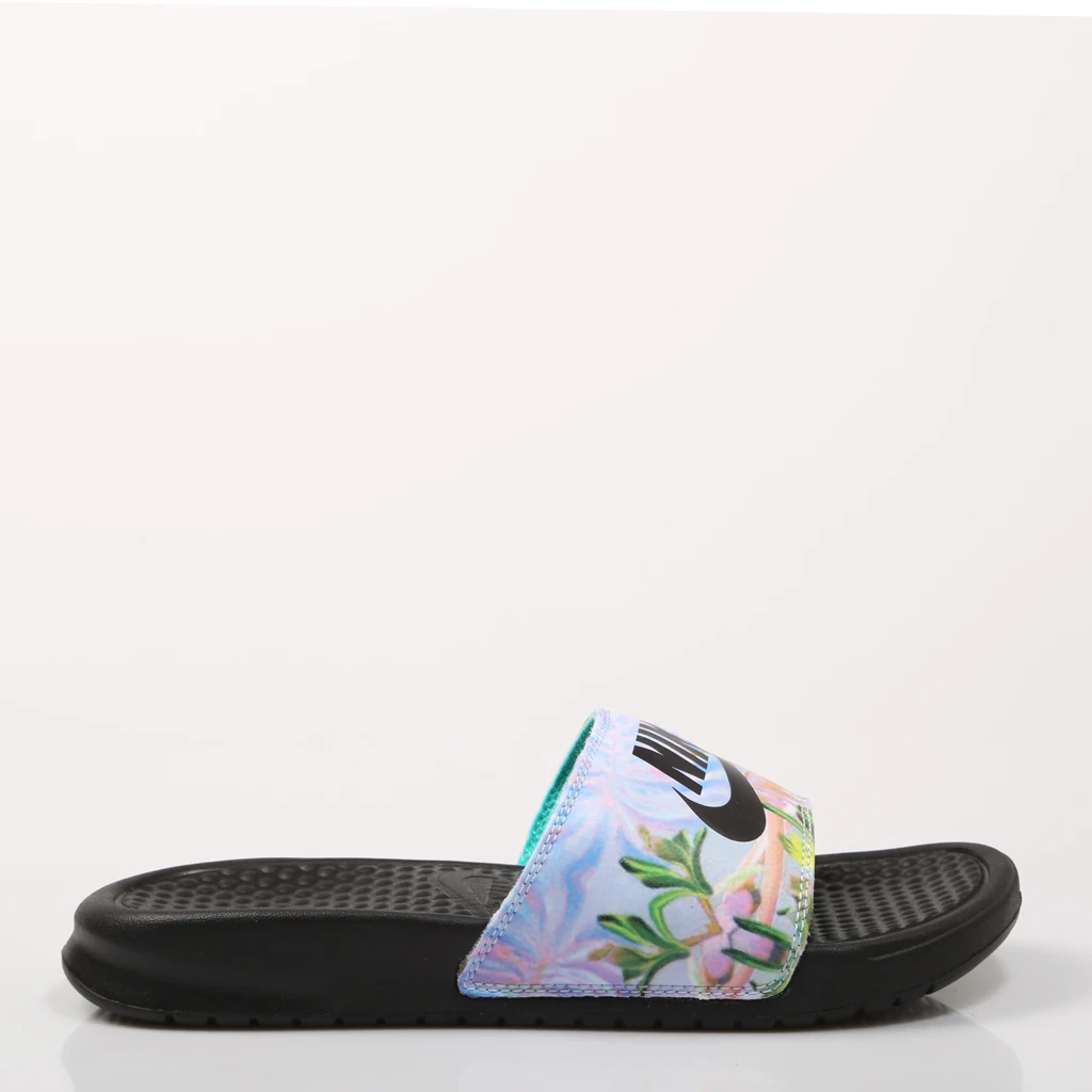 NIKE CHANCLAS BENASSI JDI PLATINUM 618919 Multicolor Polipiel Mujer Hombre Unisex – Multicolored FLIP FLOPS Unisex 69211