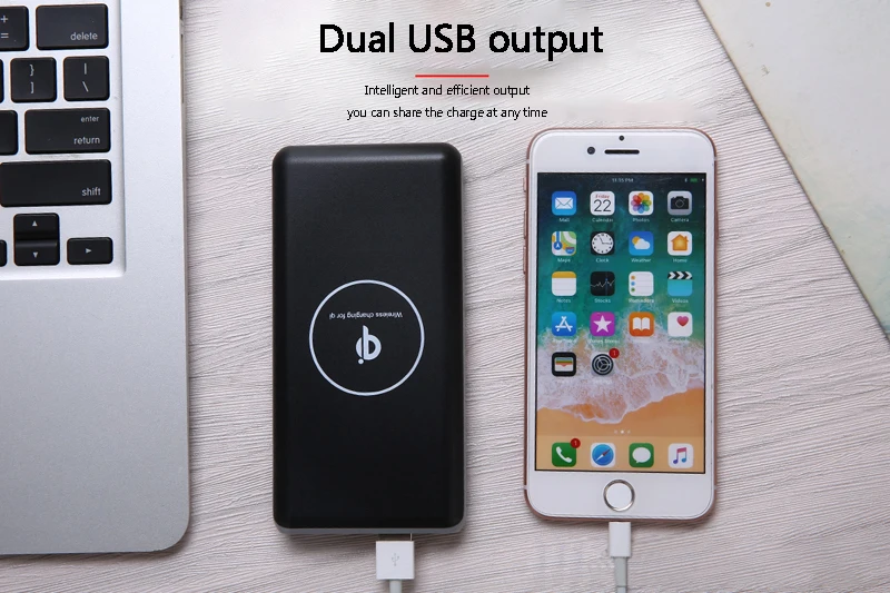 Wireless Charger Power Bank 20000mAh Portable Mobile Phone Charger 2 usb Fast Wireless Charging Powerbank for Samsung S9 Note 8 Wireless Charger Power Bank 20000mAh Portable Mobile Phone Charger 2 usb Fast Wireless Charging Powerbank for Samsung S9 Note 8