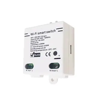

Wireless WiFi Smart Wall Switch Module Work for Alexa Google Home Timer Remote Voice Control for Android IOS