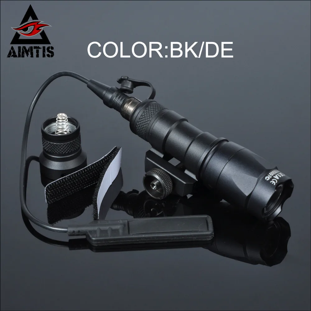 AIMTIS M300C тактическое оружие Свет Постоянный/Мгновенный Скаут свет водонепроницаемый винтовка Охота фонарик подходит 20 мм Пикатинни - изображение