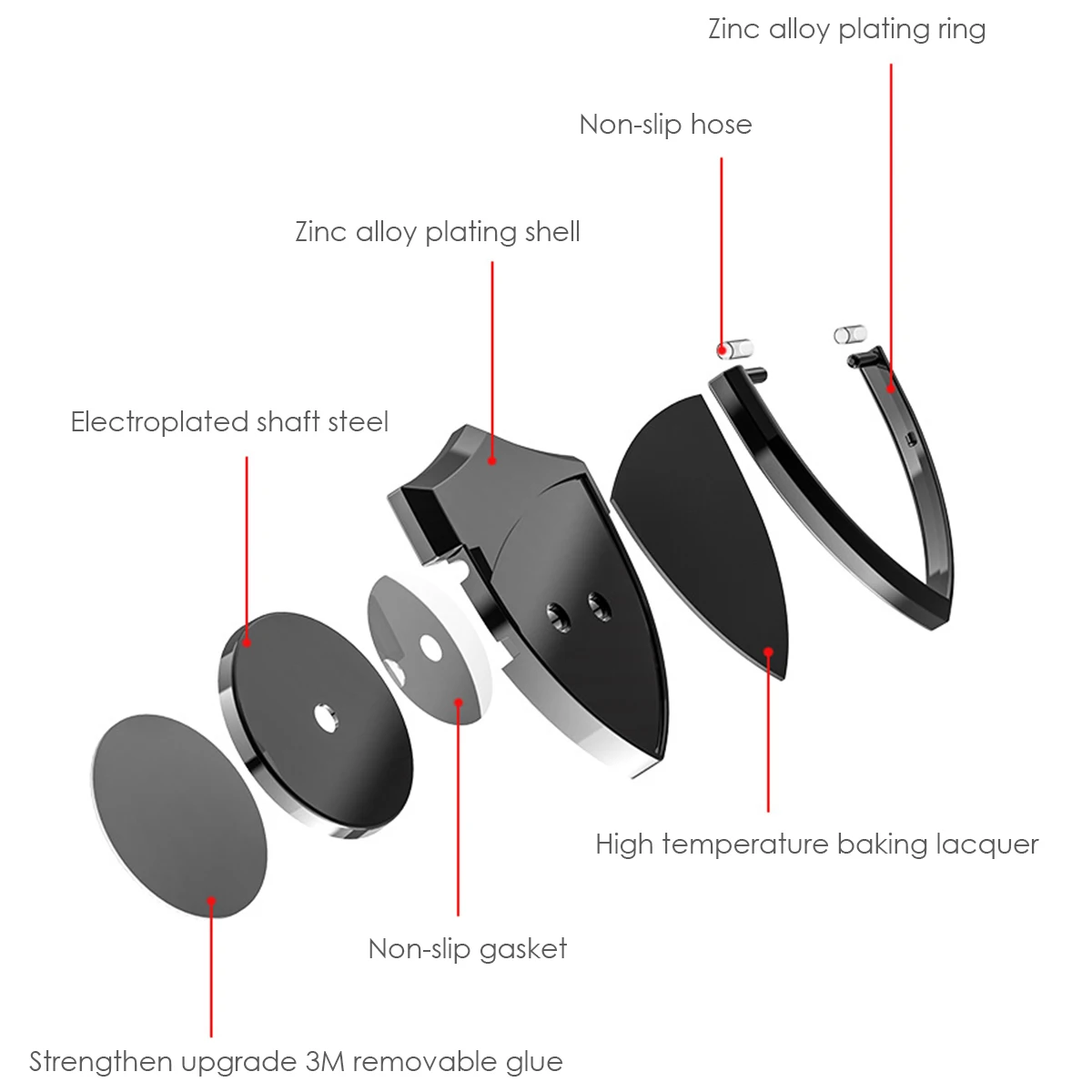 SOONHUA Ultrathin Shield Shape Car Holder Magnetic Cell Phone Mobile Holder Universal For iPhone Samsung Xiaomi GPS Bracket