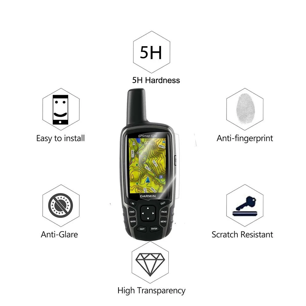3 упаковки по всему миру ручная GPS ЖК пленка для Garmin MAP 62 62s 62sc 63 63sc 6sst 64 64st нано