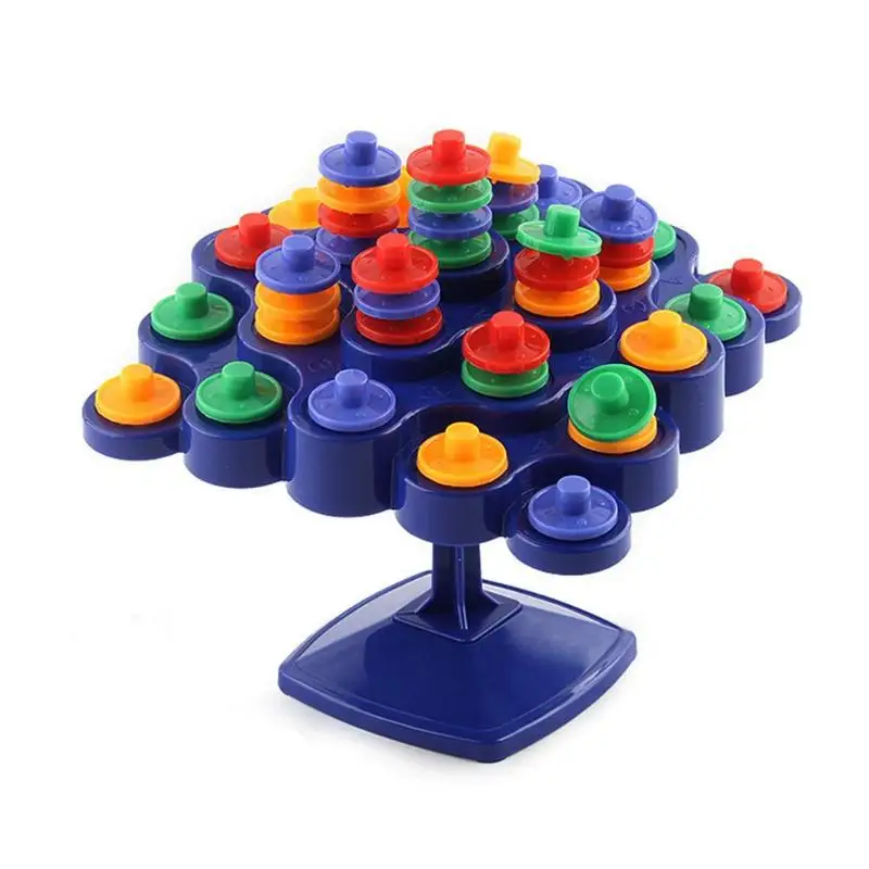 

Plastic Stacking Toys Balancing Table Educational Toys Interactive Overlapping Turntable Kids Family Game Toys for Children Gift