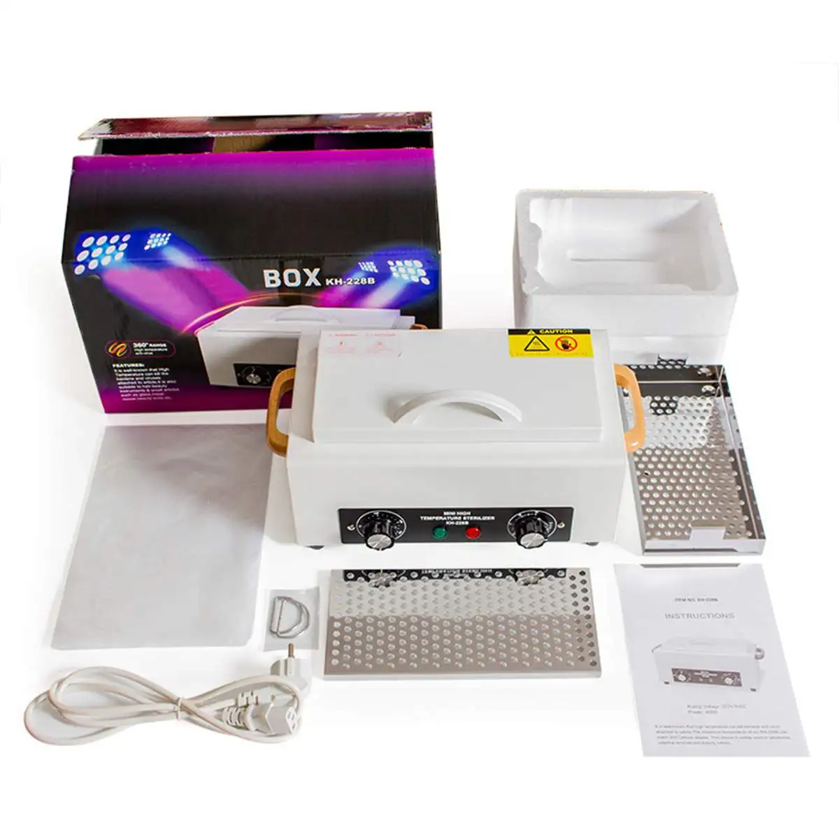 

Mini Dry Heat High Temperature UV Sterilizer Nail Tools Manicure Pedicure Salon Treatment Machine Disinfection Cabinet 2017 New