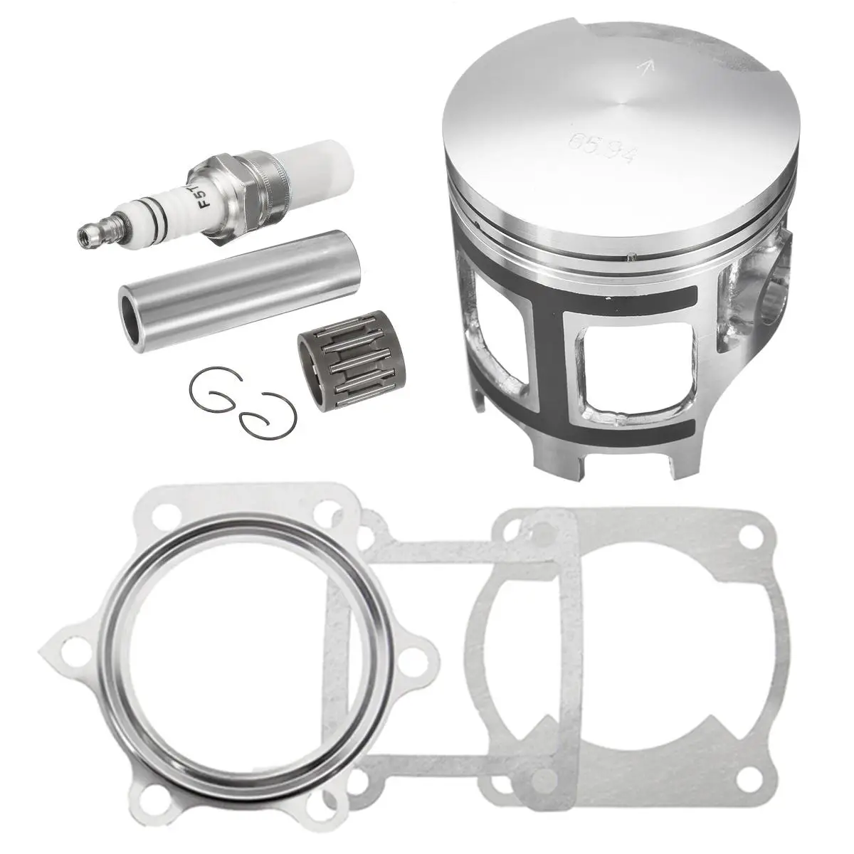 67mm Piston Pin Ring Gasket Bearing Clip For Yamaha Blaster 200 YFS200 1988-2006