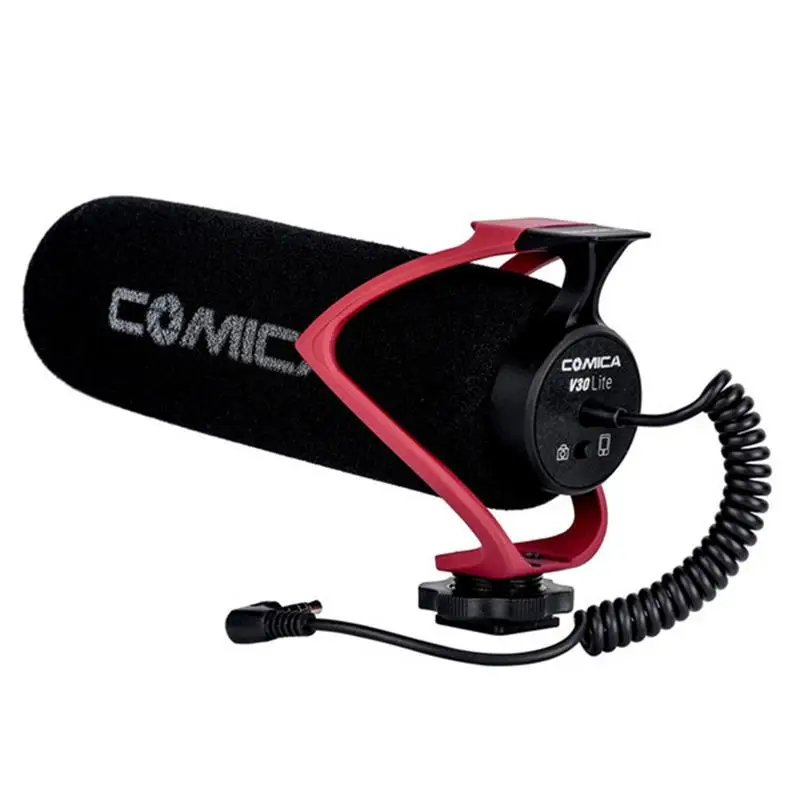 

Comica CVM-V30 LITE Supercardioid Directional Condenser Light Version Microphone For Camera Smartphone Meanwhile The PC