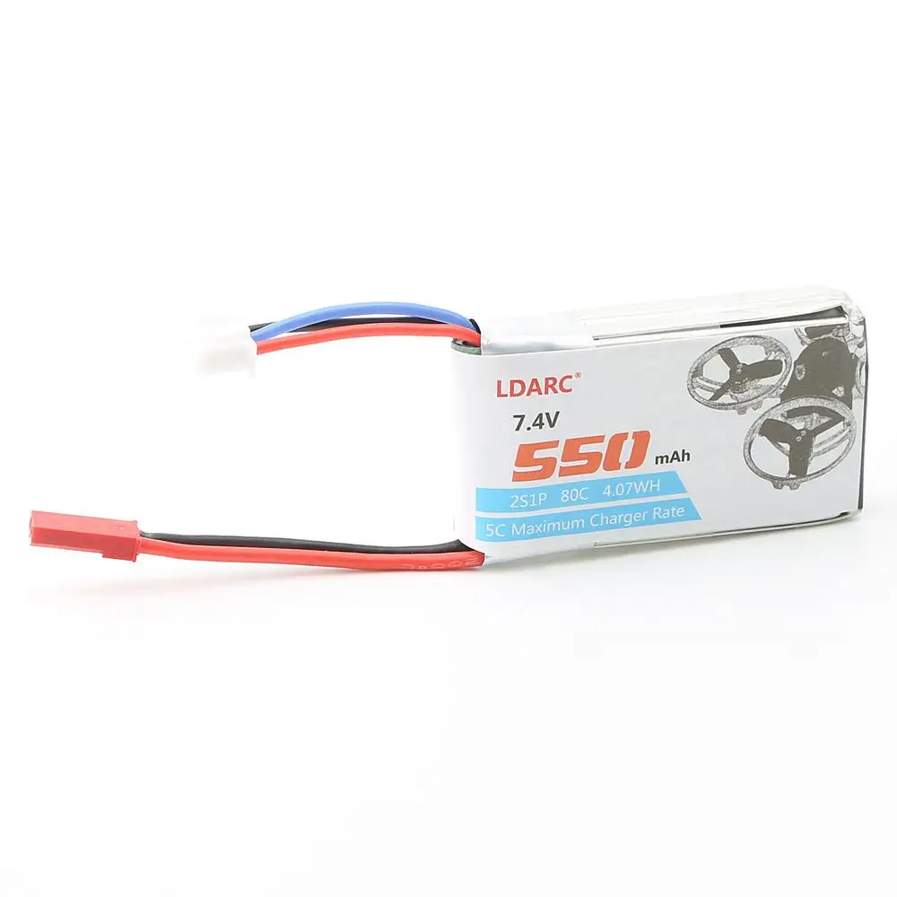 4 шт. LDARC 550 мАч 2S 7 В 80C/160C Lipo батарея JST Plug Micro aircraft Mini Quadcopter FPV Racing Drone babyhawk|Детали и